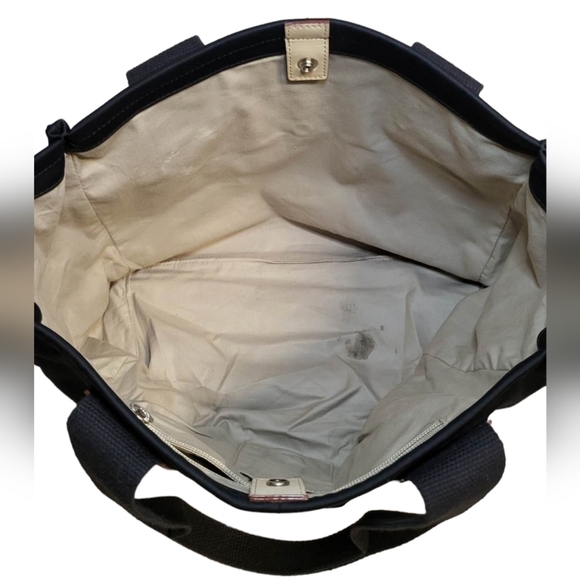 BURBERRY LONDON Black Canvas Tote Bag Made in Italy - Picture 13 of 15